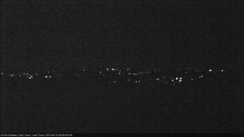 Lake Travis webcam, April 10, 2019 8:10 PM CT