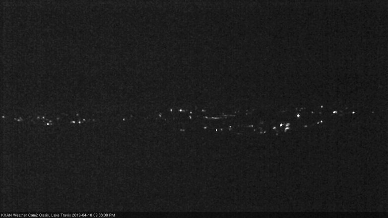 Lake Travis webcam, April 10, 2019 8:40 PM CT