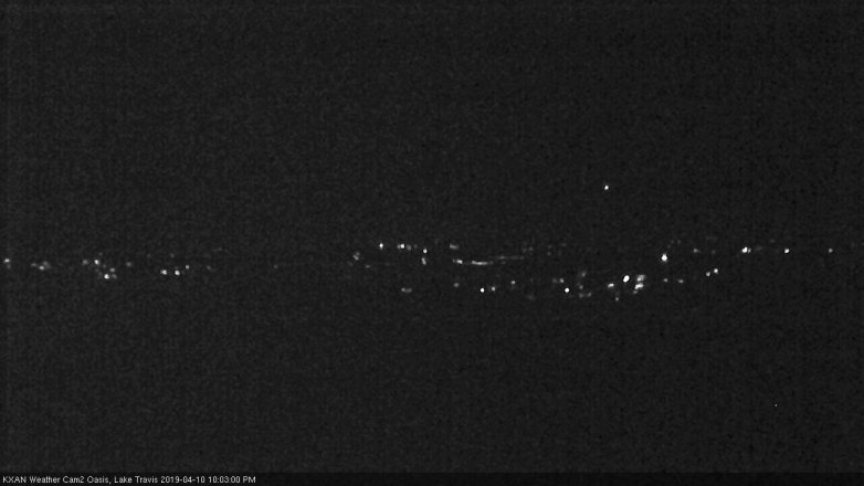 Lake Travis webcam, April 10, 2019 9:05 PM CT