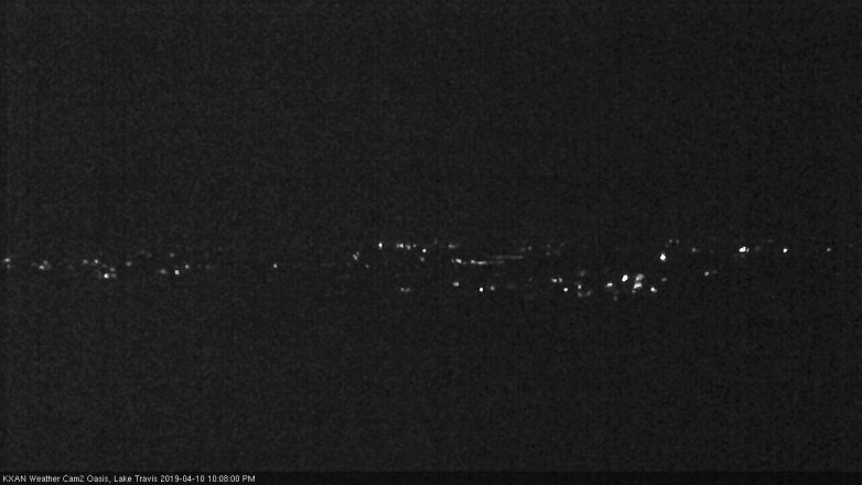 Lake Travis webcam, April 10, 2019 9:10 PM CT