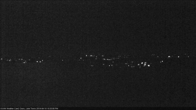 Lake Travis webcam, April 10, 2019 9:35 PM CT