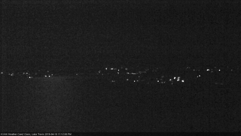 Lake Travis webcam, April 10, 2019 10:15 PM CT
