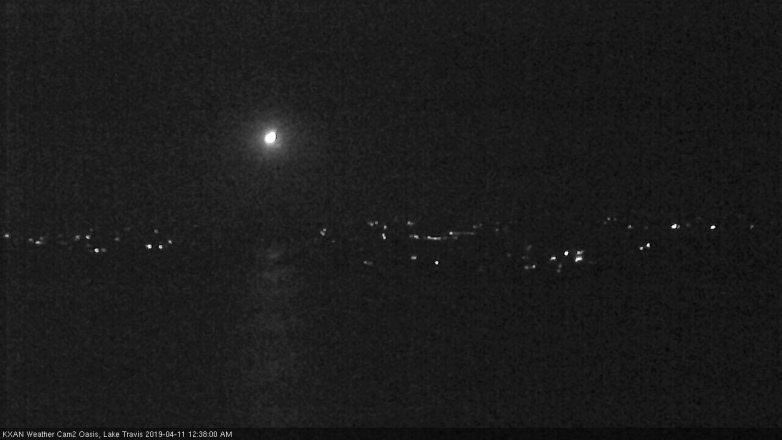 Lake Travis webcam, April 10, 2019 11:40 PM CT