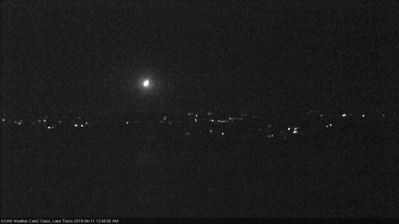 Lake Travis webcam, April 10, 2019 11:50 PM CT