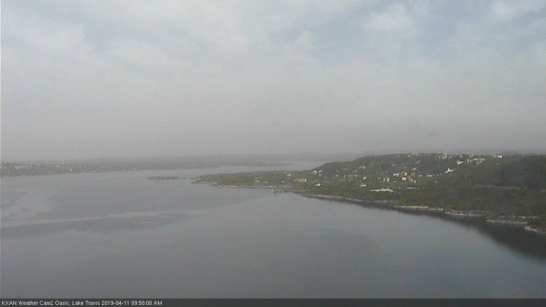 Lake Travis webcam, April 11, 2019 9:00 AM CT