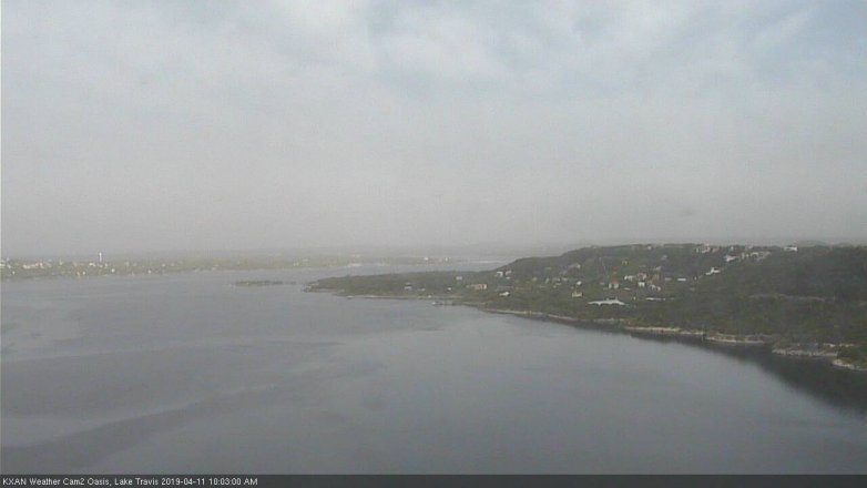 Lake Travis webcam, April 11, 2019 9:05 AM CT