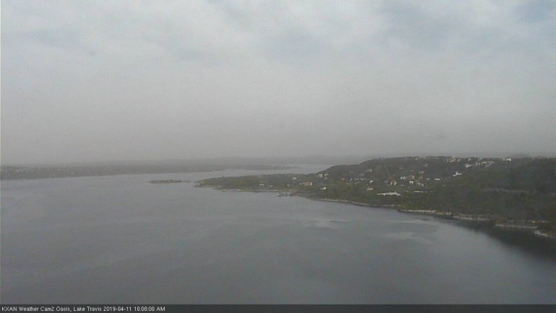 Lake Travis webcam, April 11, 2019 9:10 AM CT