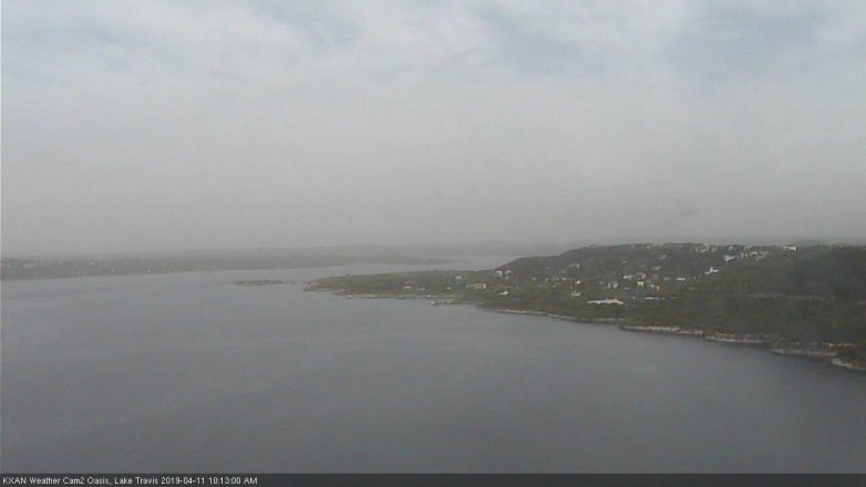 Lake Travis webcam, April 11, 2019 9:15 AM CT