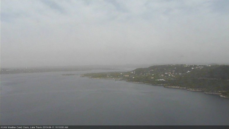 Lake Travis webcam, April 11, 2019 9:20 AM CT