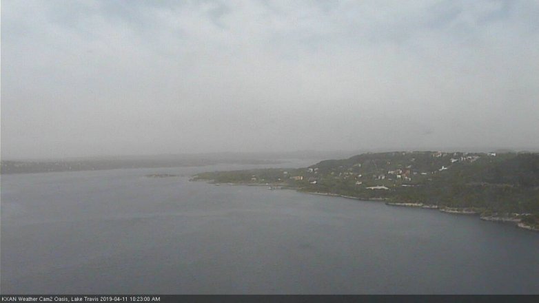 Lake Travis webcam, April 11, 2019 9:25 AM CT