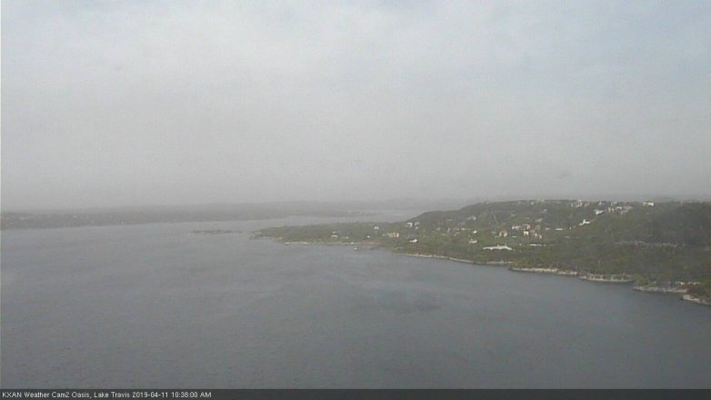 Lake Travis webcam, April 11, 2019 9:40 AM CT