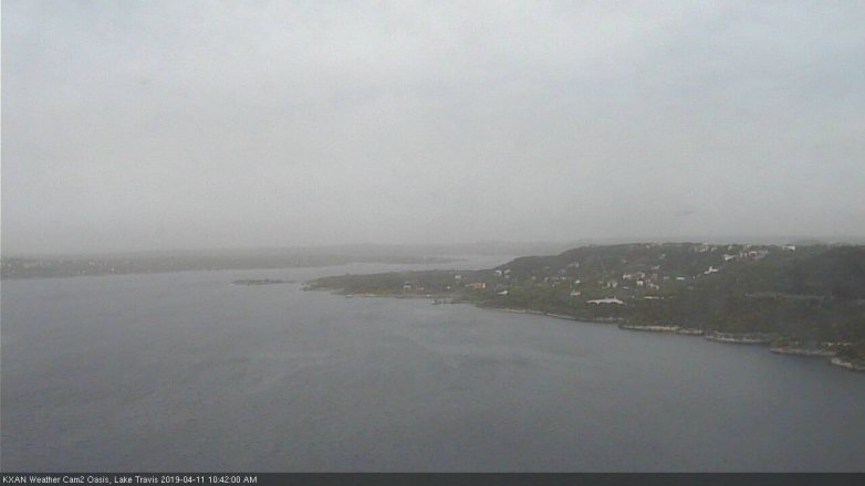 Lake Travis webcam, April 11, 2019 9:45 AM CT