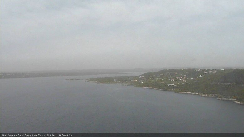Lake Travis webcam, April 11, 2019 9:55 AM CT