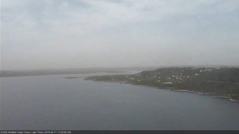 Lake Travis webcam, April 11, 2019 10:05 AM CT