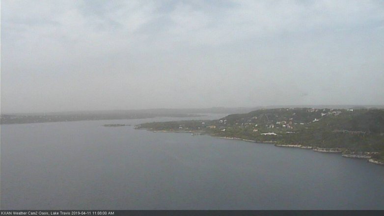 Lake Travis webcam, April 11, 2019 10:10 AM CT