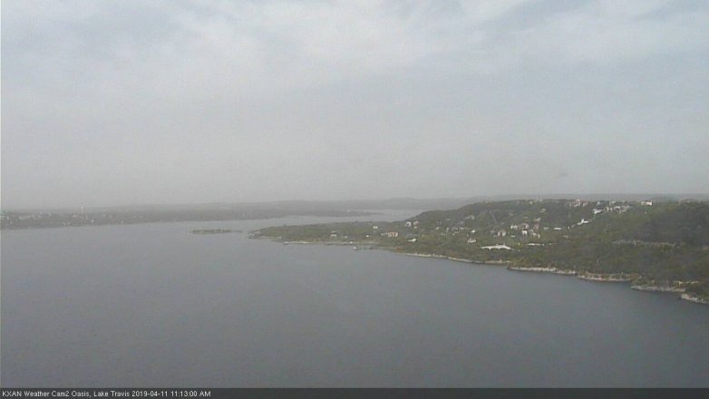 Lake Travis webcam, April 11, 2019 10:15 AM CT
