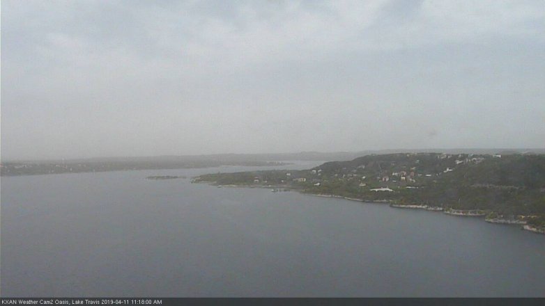 Lake Travis webcam, April 11, 2019 10:20 AM CT