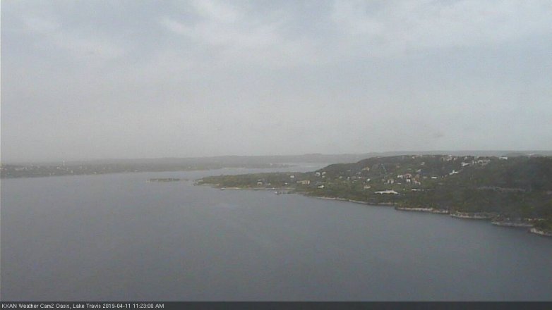 Lake Travis webcam, April 11, 2019 10:25 AM CT