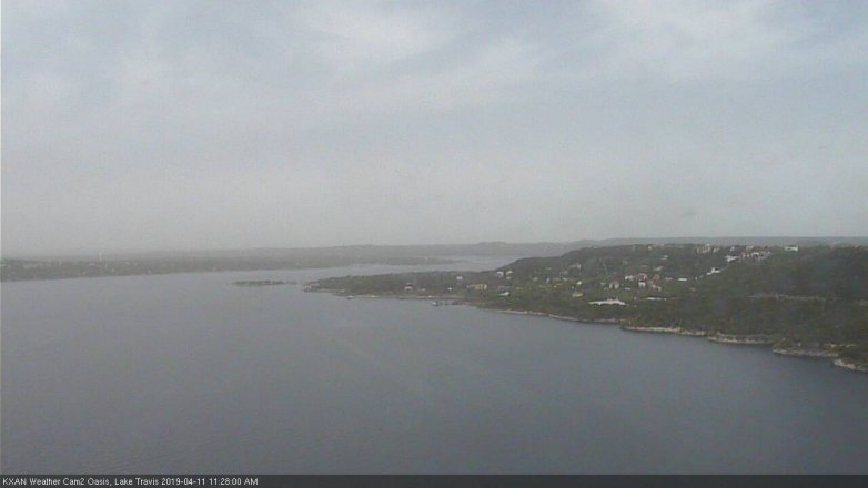 Lake Travis webcam, April 11, 2019 10:30 AM CT