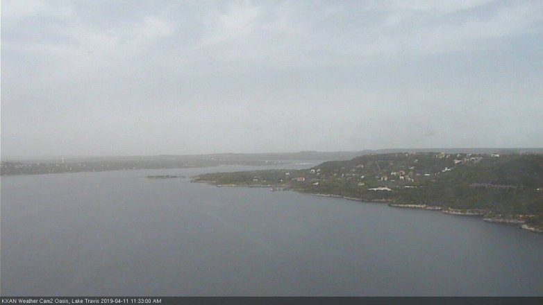 Lake Travis webcam, April 11, 2019 10:35 AM CT