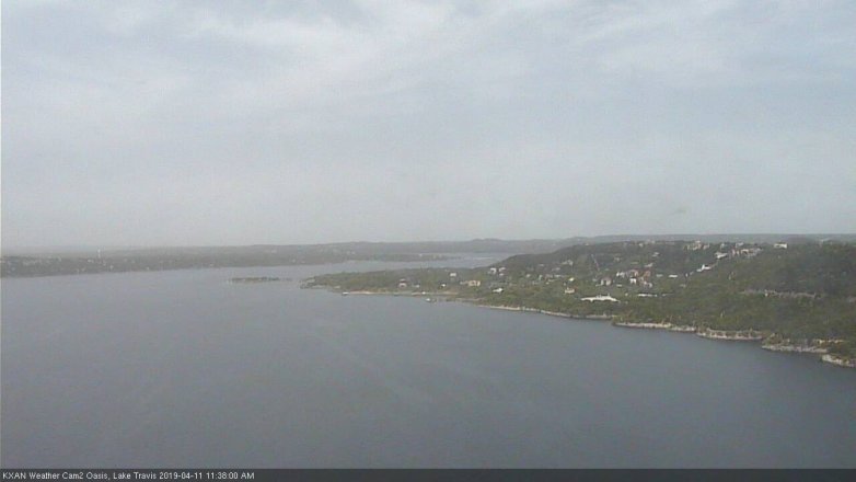 Lake Travis webcam, April 11, 2019 10:40 AM CT