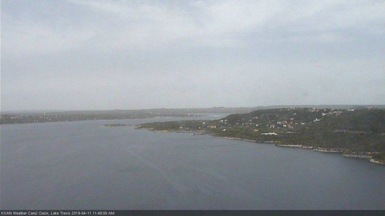 Lake Travis webcam, April 11, 2019 10:50 AM CT