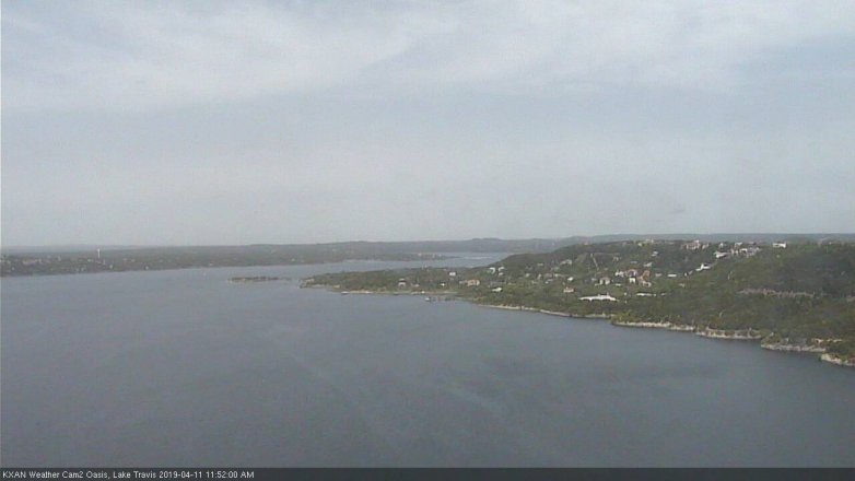 Lake Travis webcam, April 11, 2019 10:55 AM CT
