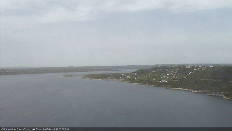 Lake Travis webcam, April 11, 2019 11:05 AM CT