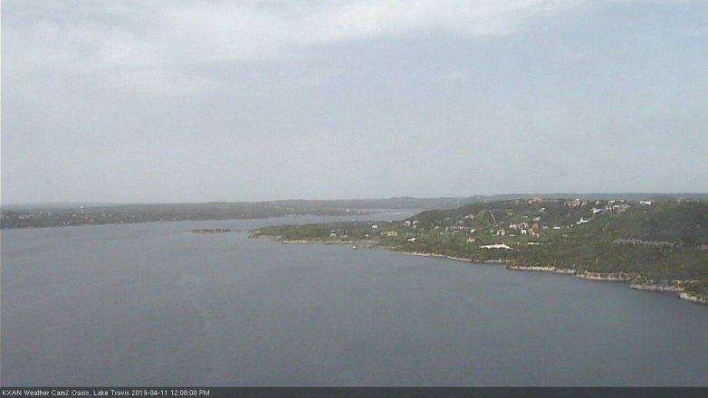 Lake Travis webcam, April 11, 2019 11:10 AM CT