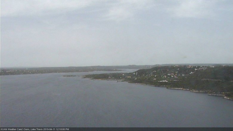 Lake Travis webcam, April 11, 2019 11:20 AM CT