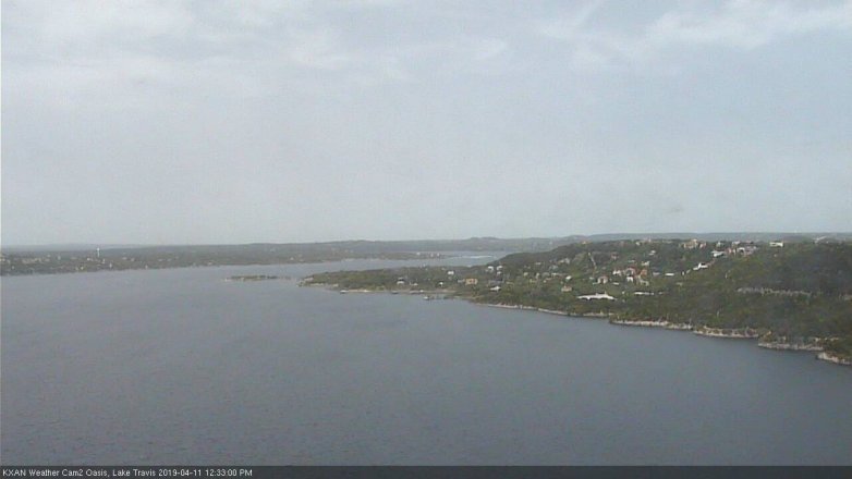 Lake Travis webcam, April 11, 2019 11:35 AM CT