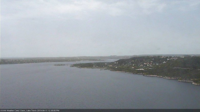 Lake Travis webcam, April 11, 2019 11:40 AM CT