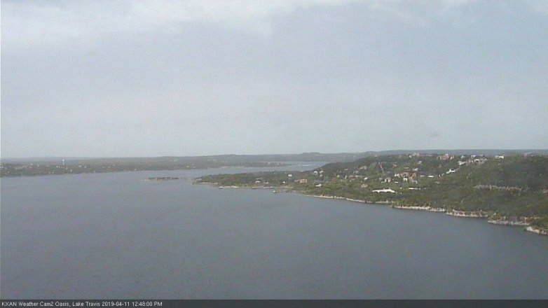 Lake Travis webcam, April 11, 2019 11:50 AM CT