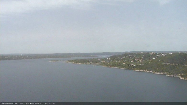 Lake Travis webcam, April 11, 2019 11:55 AM CT