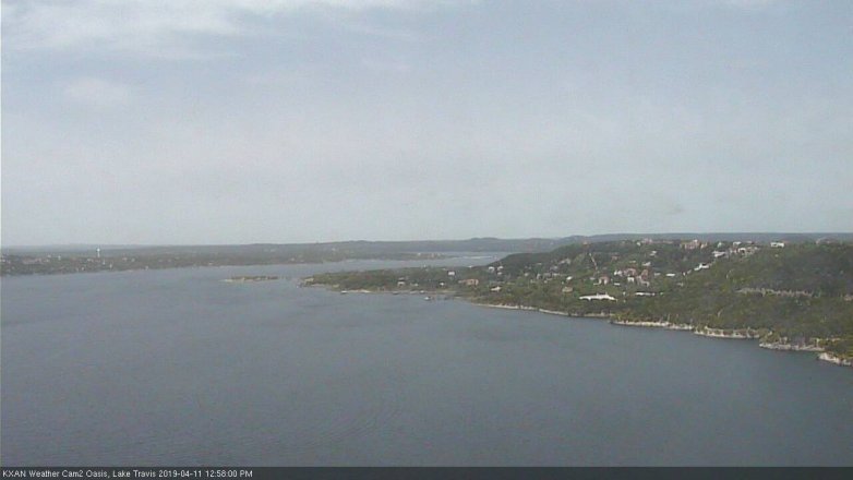 Lake Travis webcam, April 11, 2019 12:00 PM CT