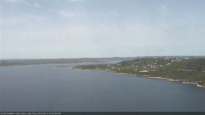 Lake Travis webcam, April 11, 2019 12:25 PM CT