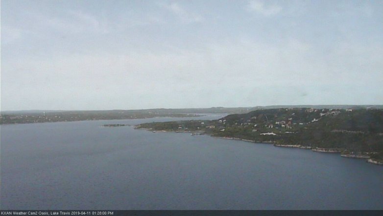 Lake Travis webcam, April 11, 2019 12:30 PM CT