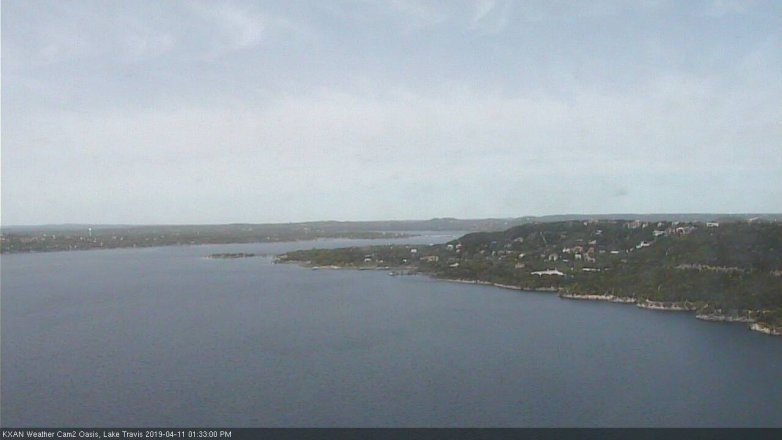 Lake Travis webcam, April 11, 2019 12:35 PM CT