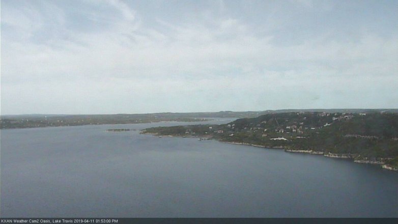Lake Travis webcam, April 11, 2019 12:55 PM CT