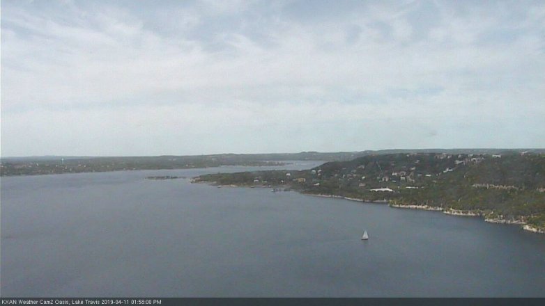 Lake Travis webcam, April 11, 2019 1:00 PM CT