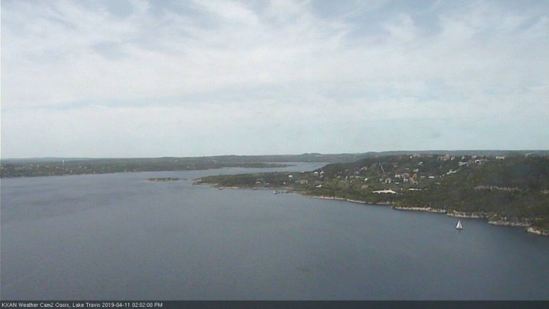 Lake Travis webcam, April 11, 2019 1:05 PM CT