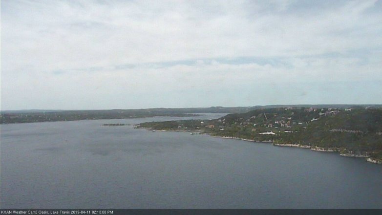 Lake Travis webcam, April 11, 2019 1:15 PM CT