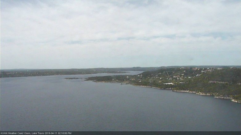 Lake Travis webcam, April 11, 2019 1:20 PM CT