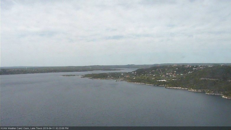 Lake Travis webcam, April 11, 2019 1:25 PM CT