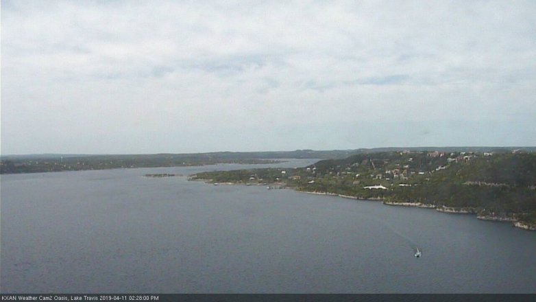 Lake Travis webcam, April 11, 2019 1:30 PM CT