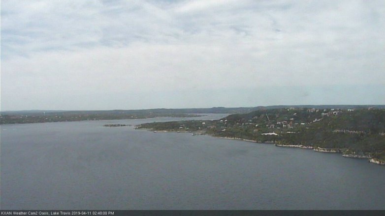 Lake Travis webcam, April 11, 2019 1:50 PM CT