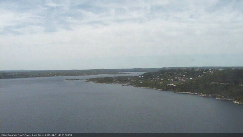Lake Travis webcam, April 11, 2019 1:55 PM CT