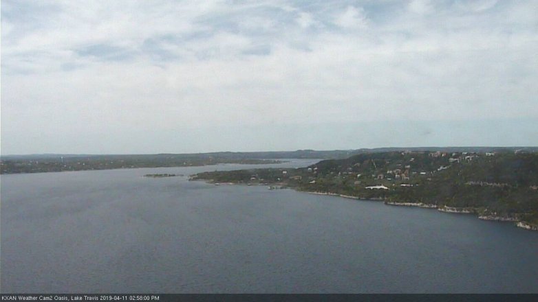 Lake Travis webcam, April 11, 2019 2:00 PM CT