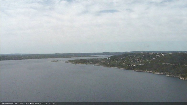 Lake Travis webcam, April 11, 2019 2:15 PM CT