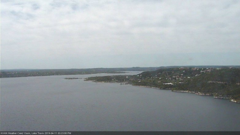 Lake Travis webcam, April 11, 2019 2:25 PM CT